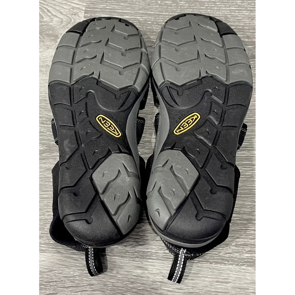 Keen Clearwater CNX Sandals Black Comfort Lace-Lock Bungee Waterproof Mens Sz 12